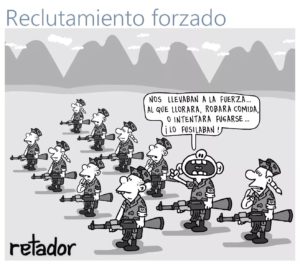Reclutamiento forzado-Retador