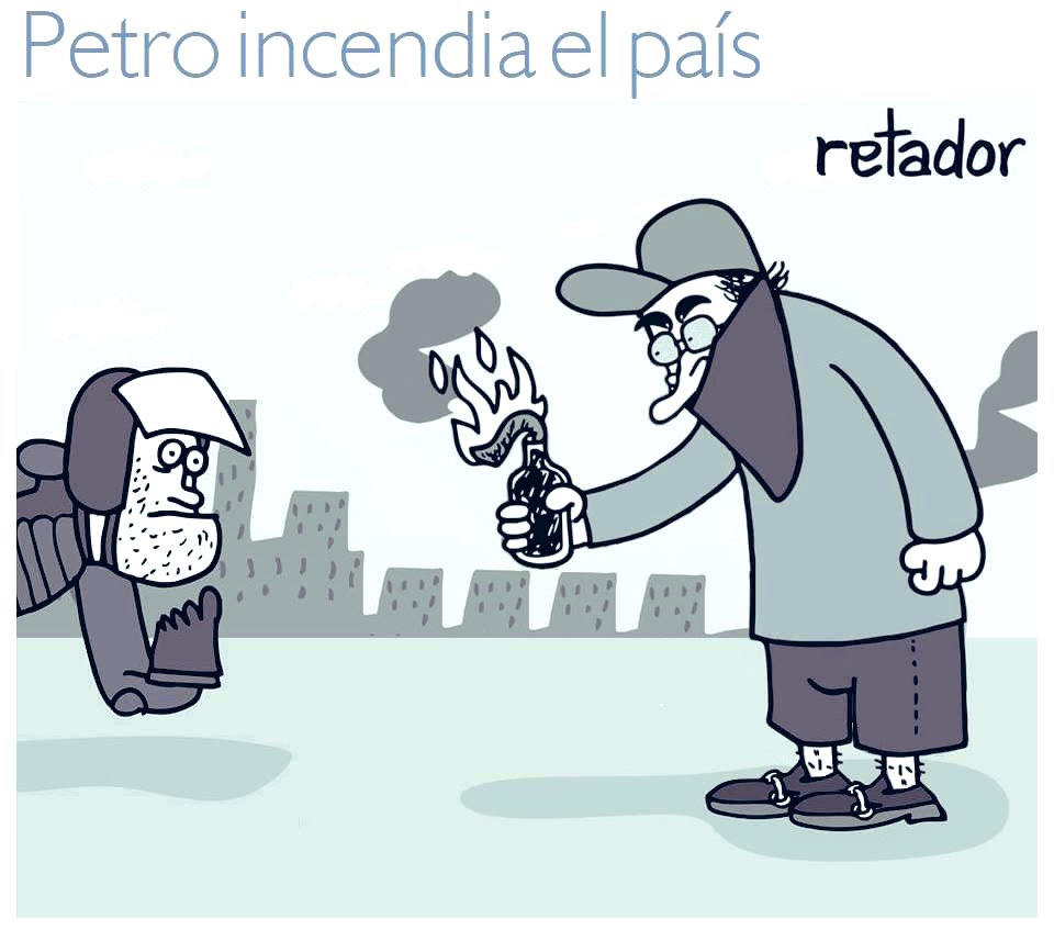 Petro incendia el país-Retador